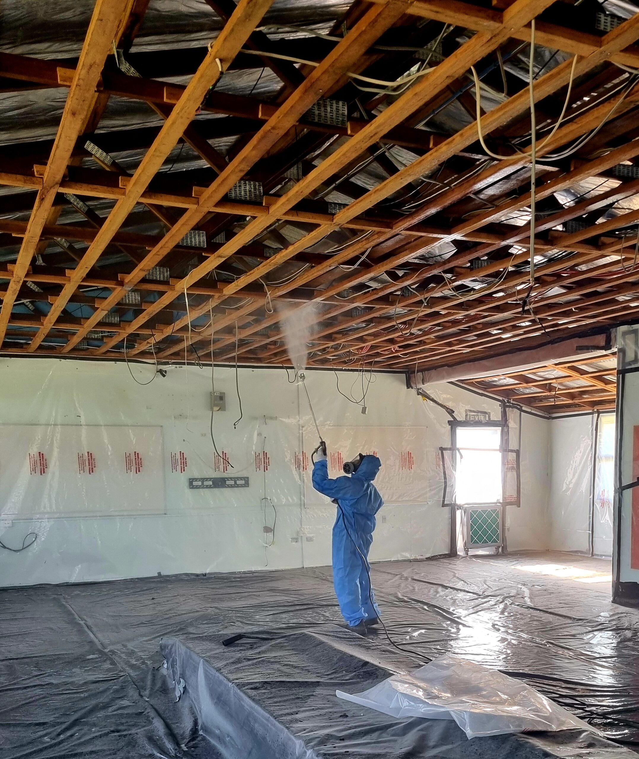 HM Group removing industrial asbestos.